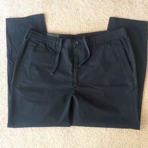 Banana Republic Black Seersucker pant 38x32